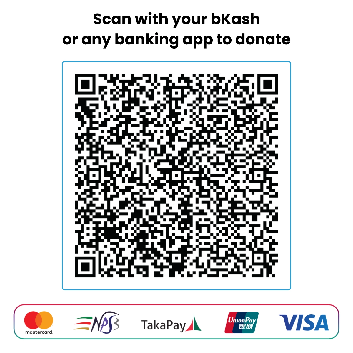 QR to donate