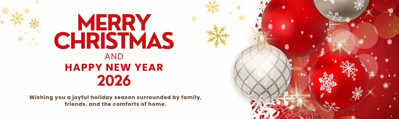 Web Banner Merry Christmas and Happy New Year
